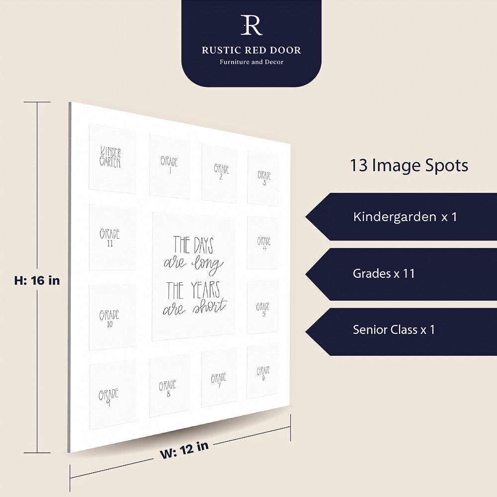 White School Picture Mat K-12