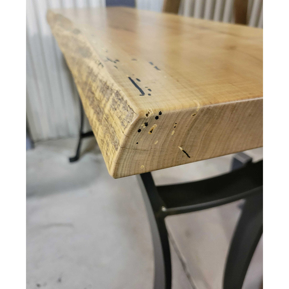 Wormy Maple Console Table
