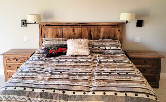 Cozy Rustic Hickory Bedroom Set