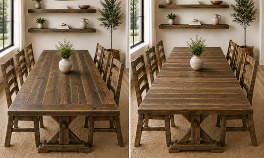 Long Plank vs. Short Plank Tables: Which Solid Wood Dining Table Is Right for Your Home?