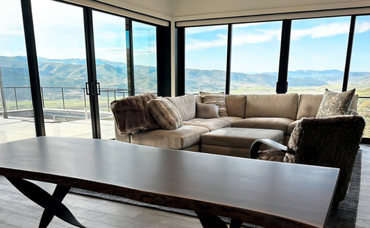 Mountainous Views in Utah for a Custom Live Edge Table