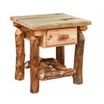 Cumberland Rustic Log Nightstand