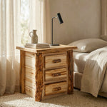 Cumberland Rustic Log Nightstand