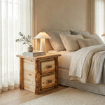 Cumberland Rustic Log Nightstand