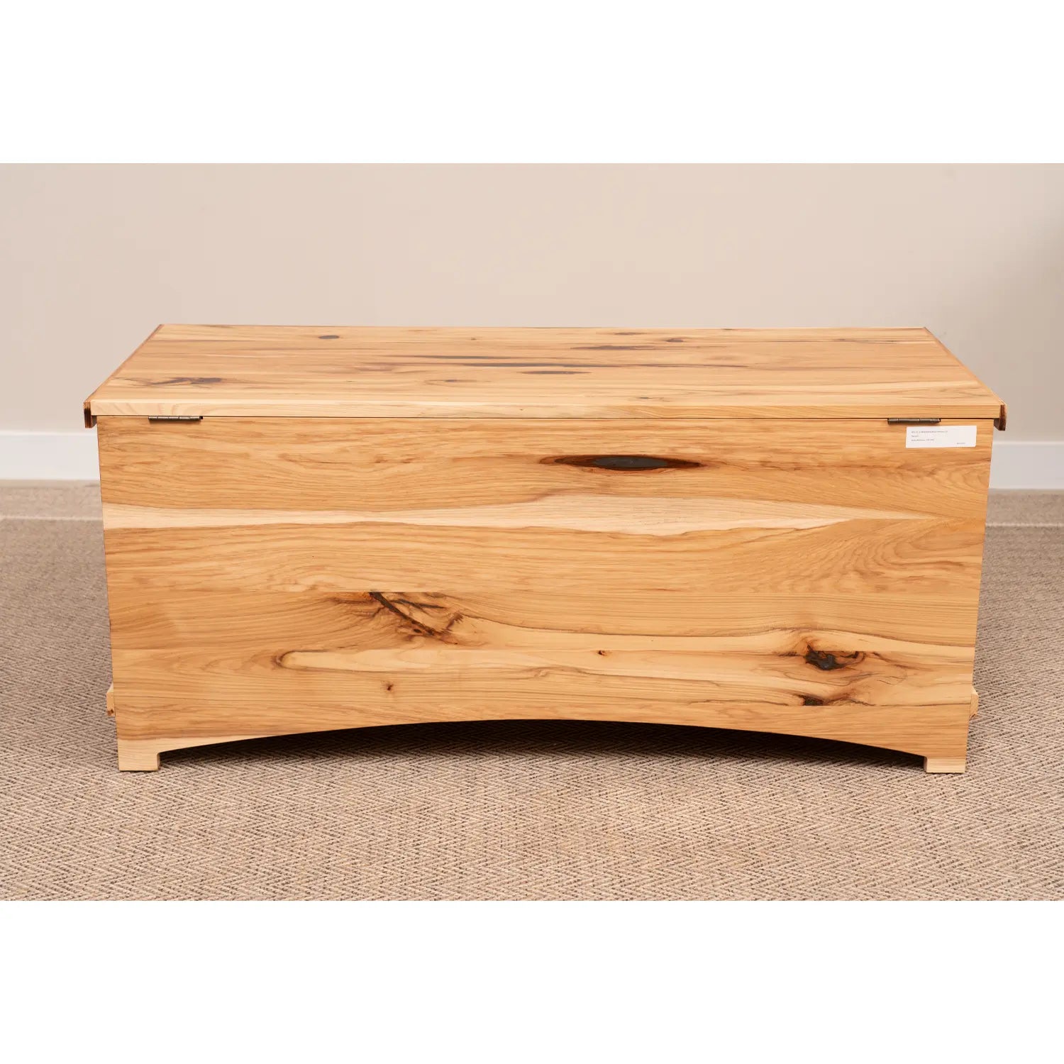 Back Rustic Hickory Wood Hope Chest