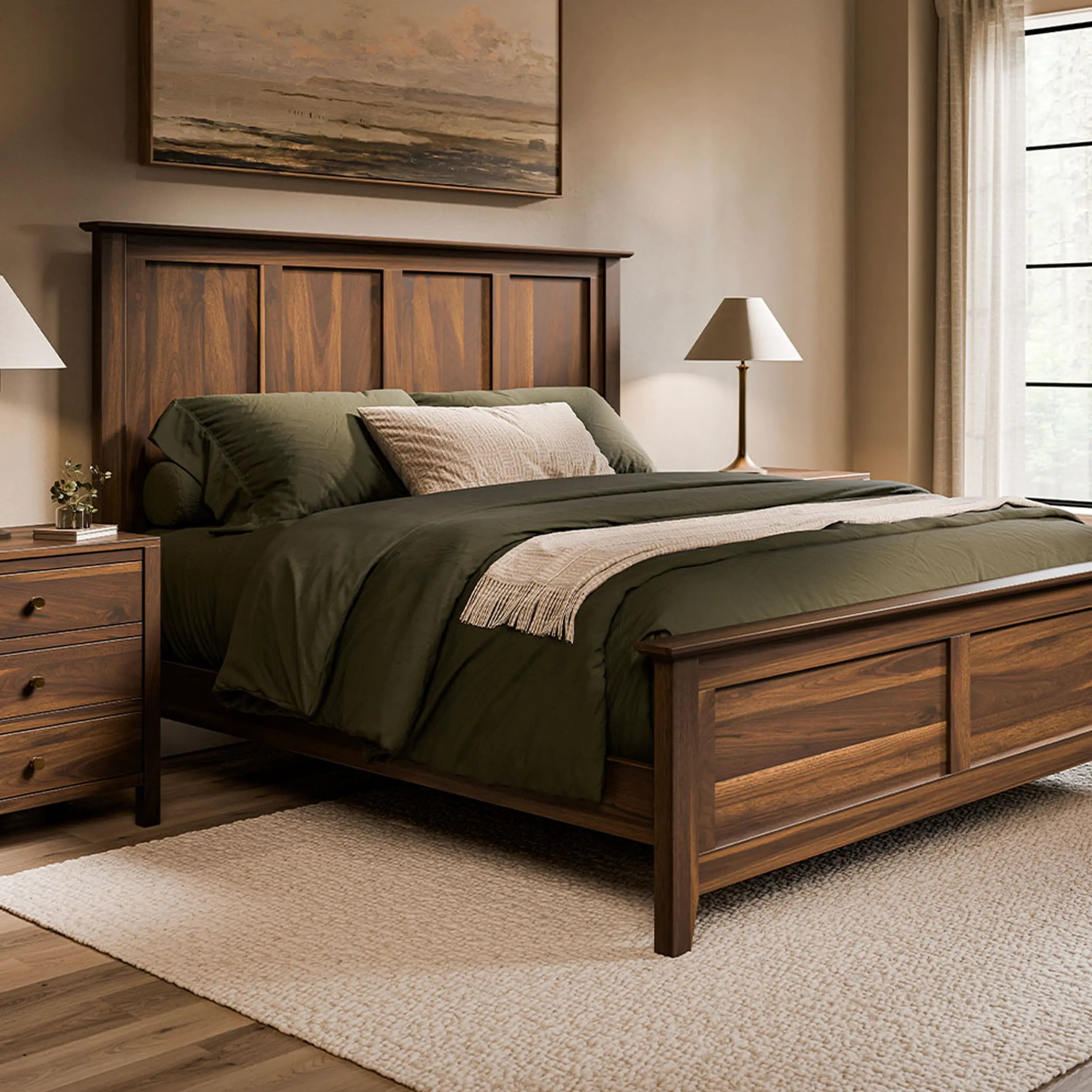 Emily Solid Wood Bed Frame | Bedroom | Rustic Red Door