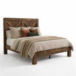 Dylan Geometric Panel Bed Frame