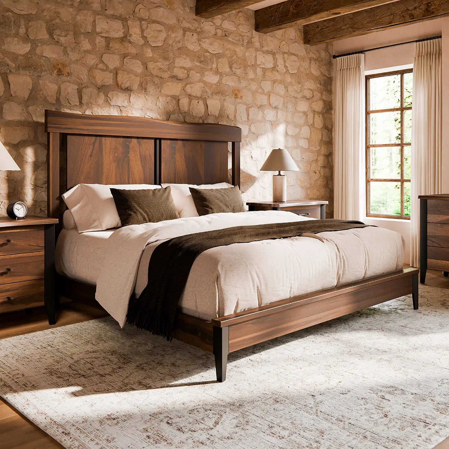 Leighton Live Edge Bed Frame