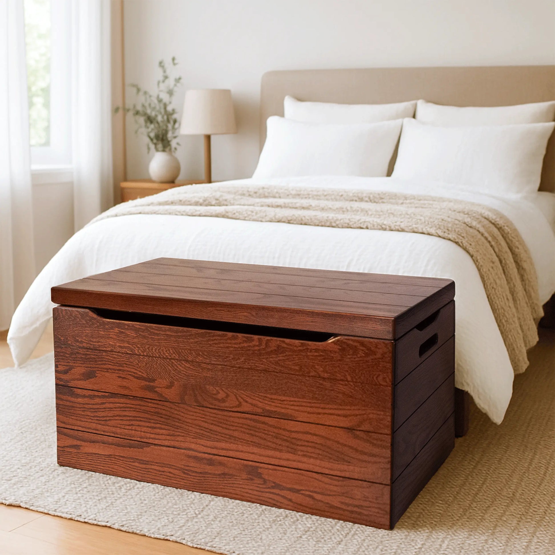 Palmer Oak Blanket Chest, Michaels Stain | Rustic Red Door Palmer Oak Blanket Chest, Michaels Stain | Rustic Red Door