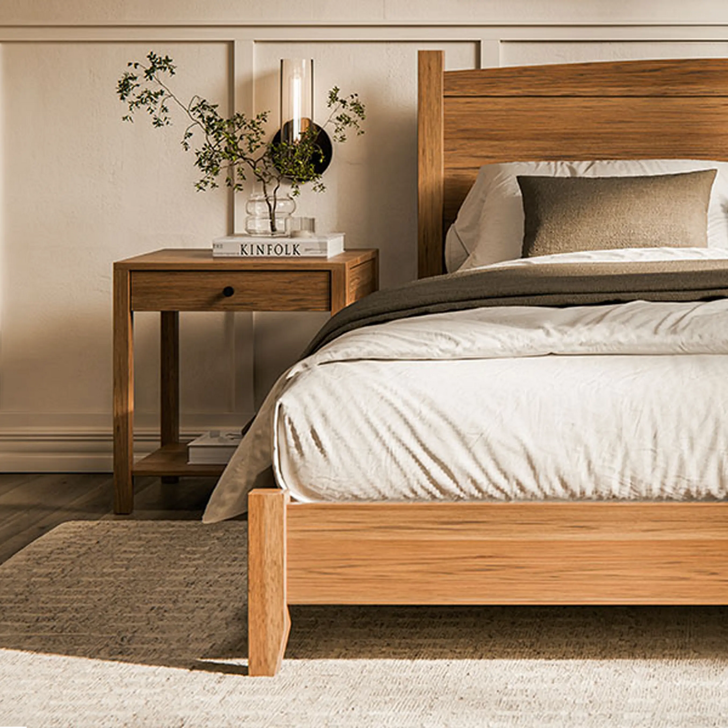 Emily Solid Wood Nightstand