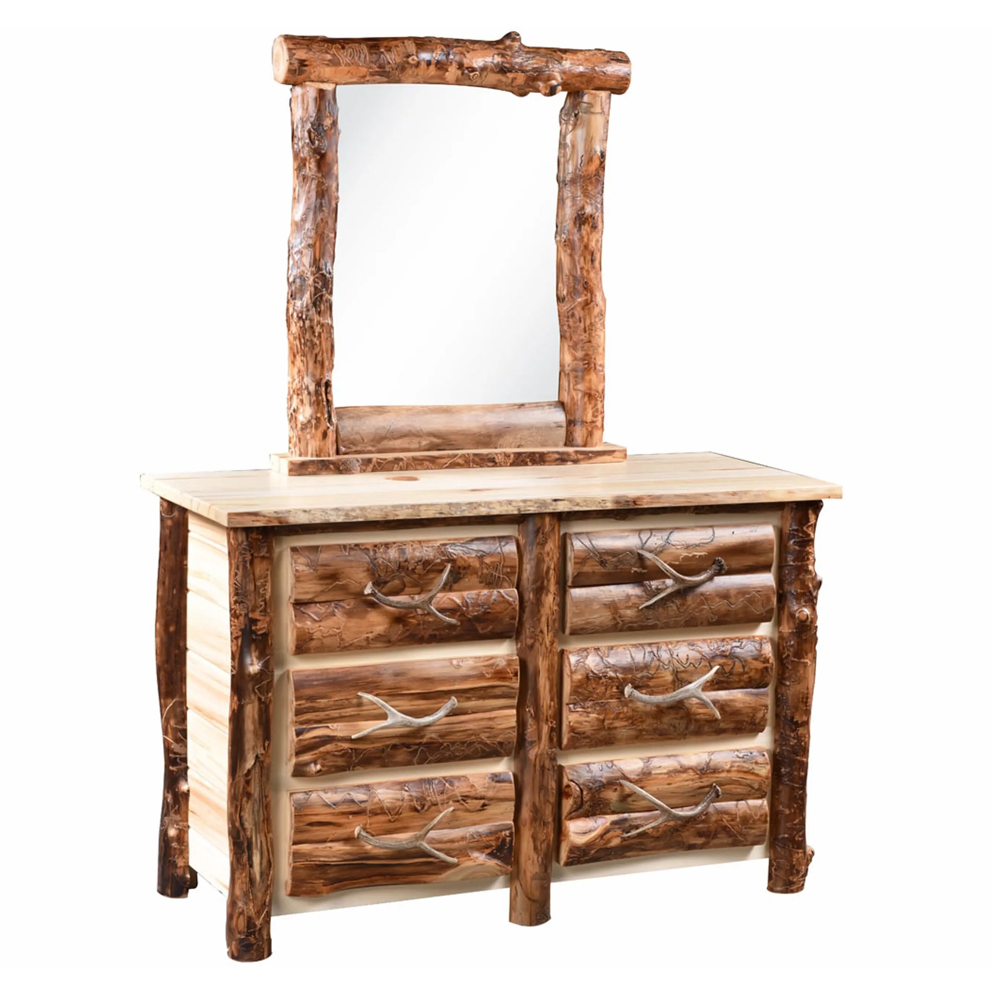 Blue Ridge Log Dresser Mirror