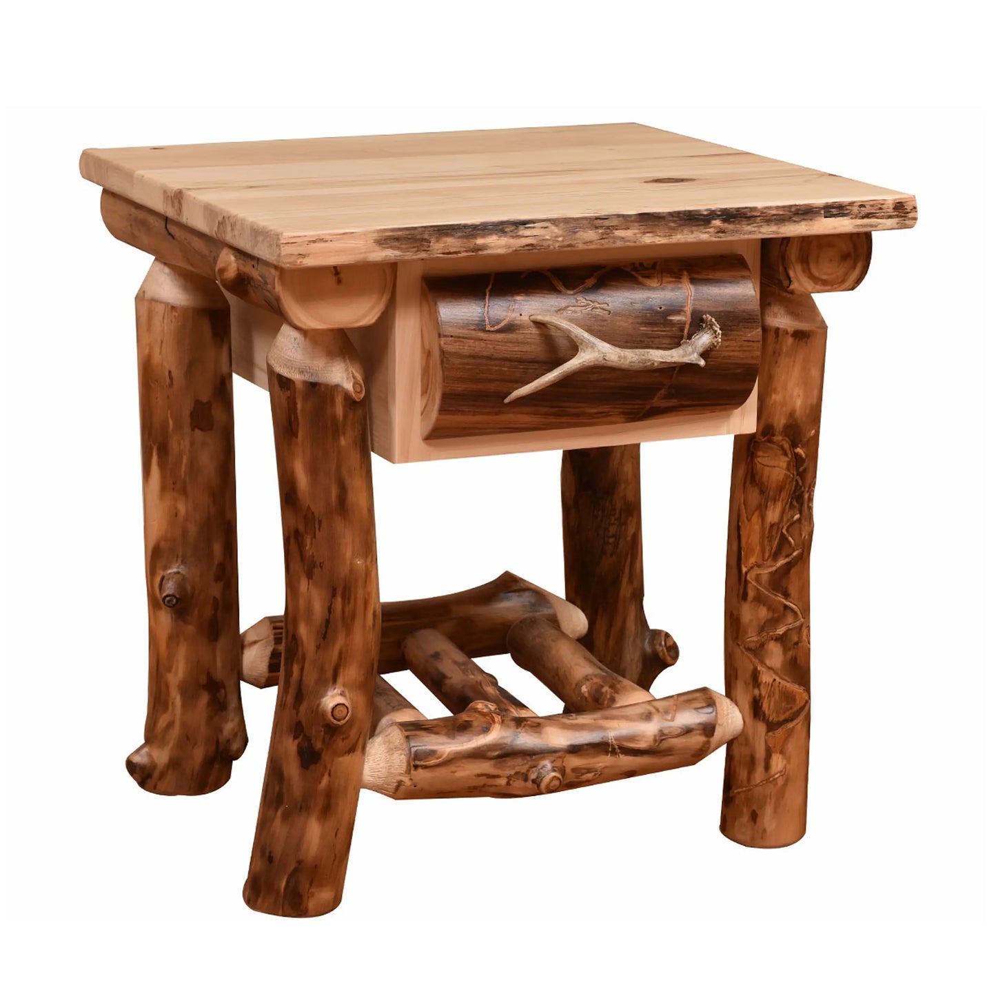 Blue Ridge Log Nightstand