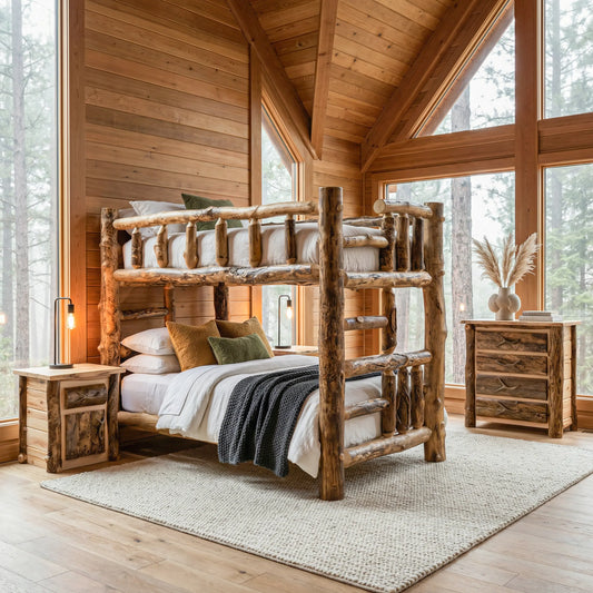 Blue Ridge Log Bunk Bed