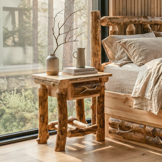 Blue Ridge Log Nightstand