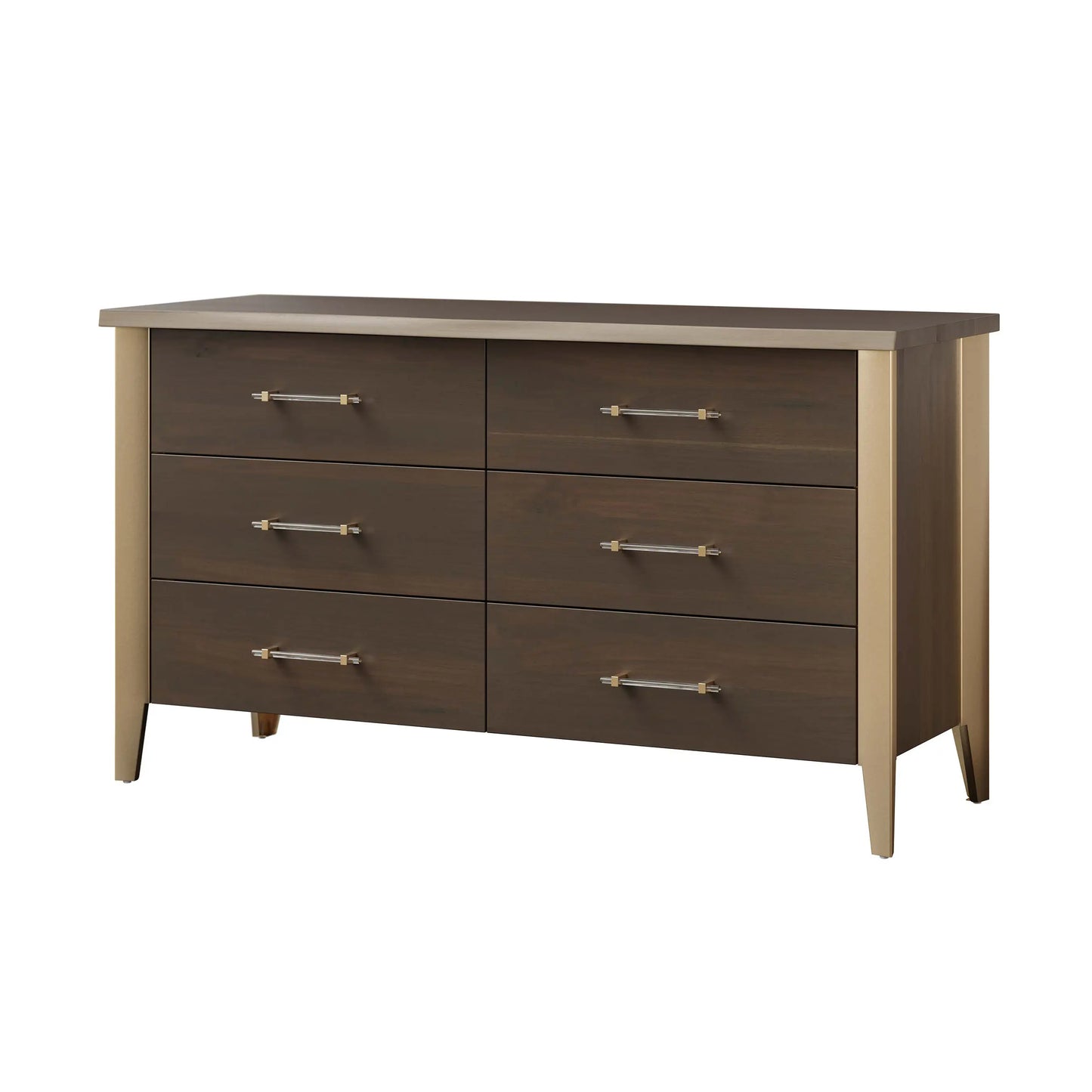 Walnut 6 Drawer Dresser | Bedroom | Rustic Red Door