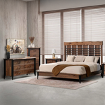 Leighton Walnut 6 Drawer Dresser
