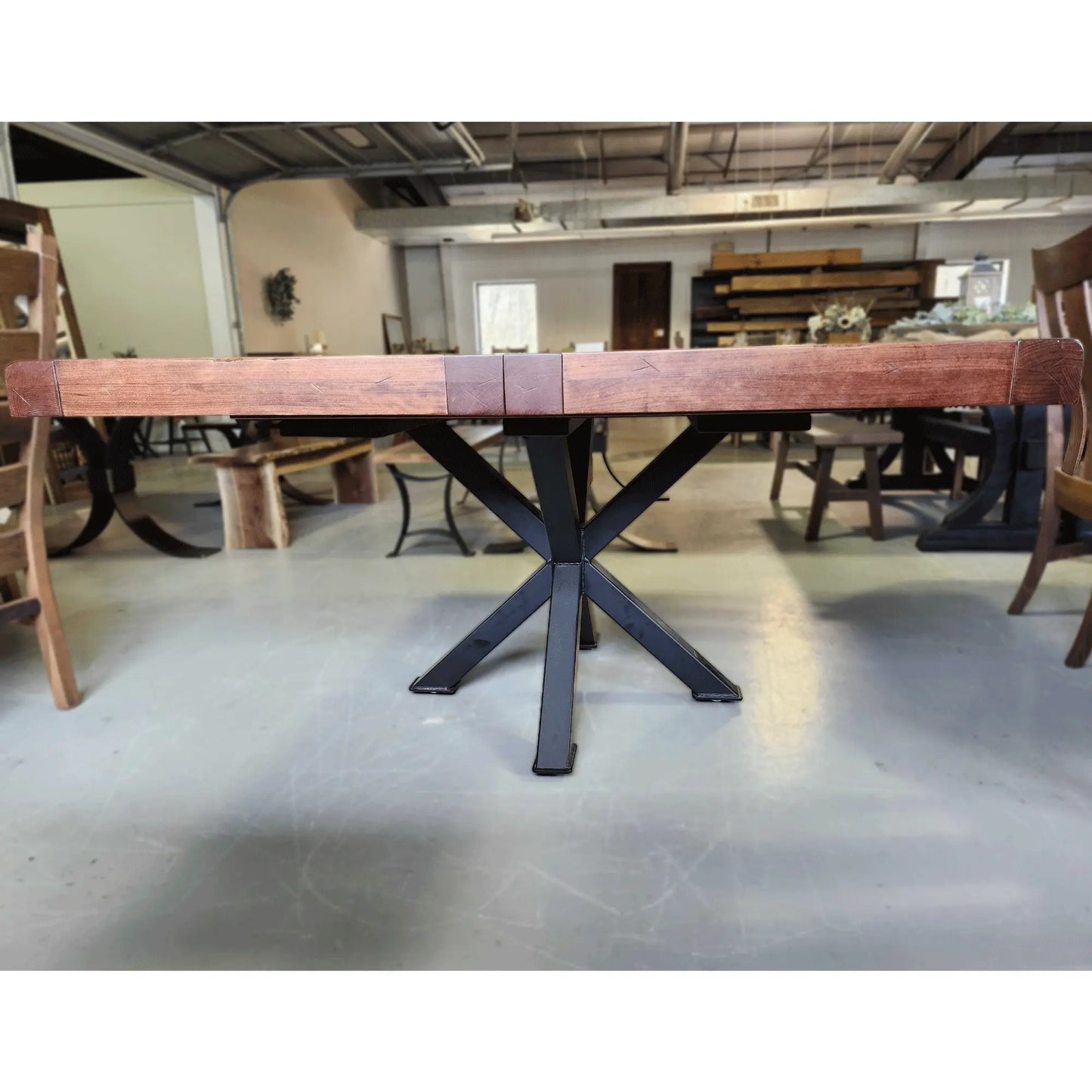 54" Bennet Square Extendable Dining Table, Boston Stain