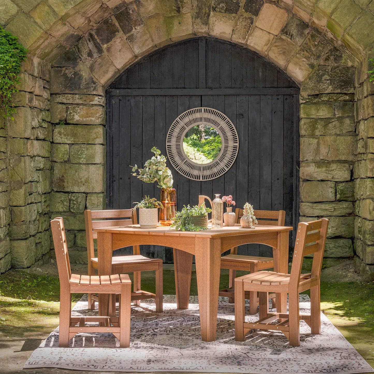 Island Dining Table Square Table, 44" - Refined Outdoor Durability