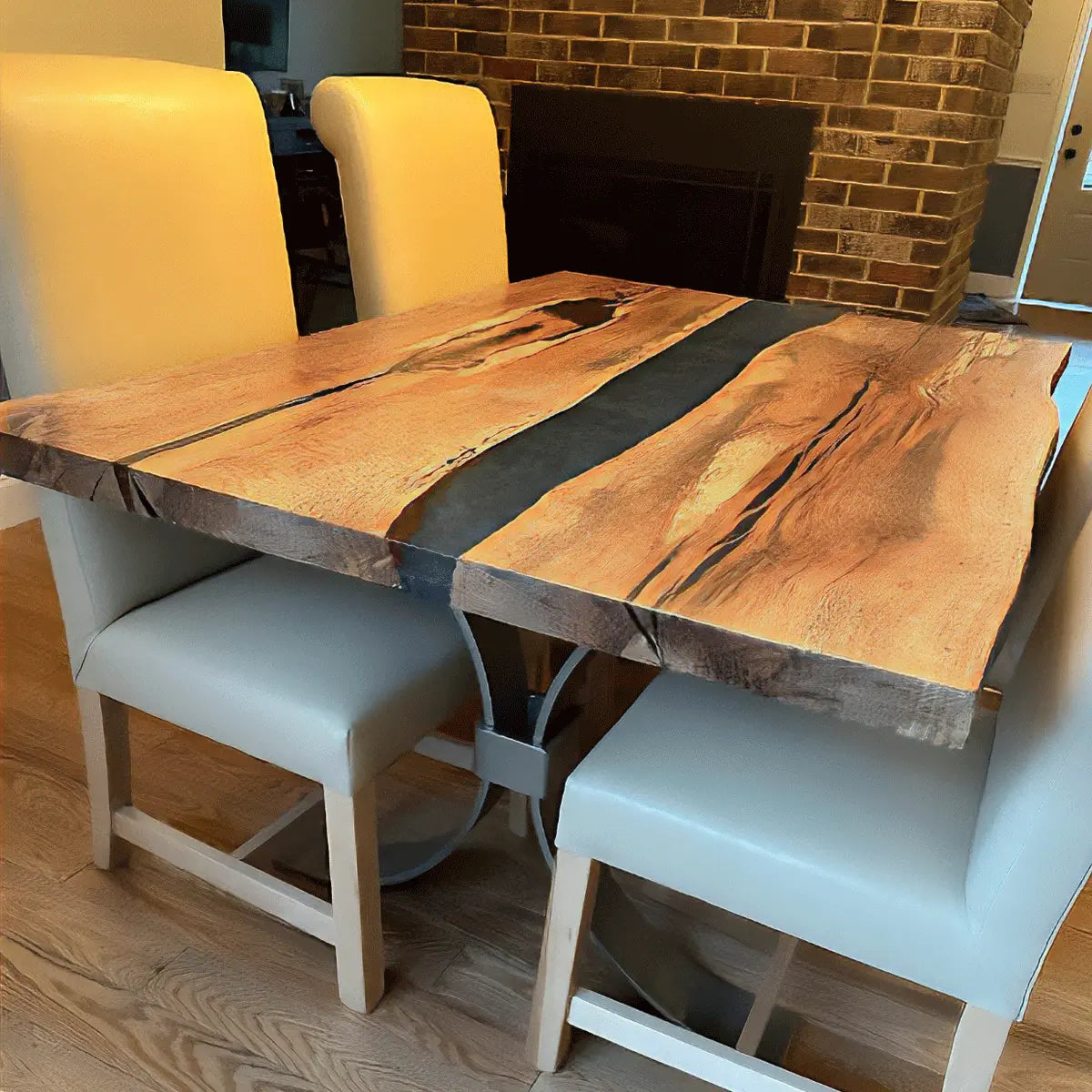 Custom Spalted Maple River Dining Table