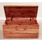 Open Cedar Wood Blanket Box