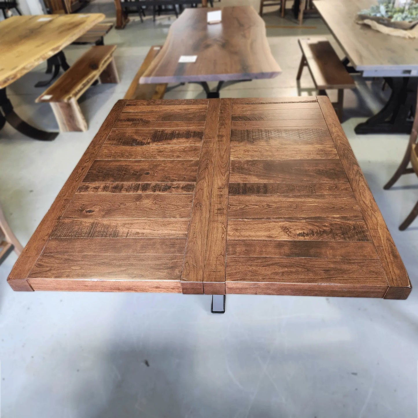 54" Bennet Square Extendable Dining Table, Boston Stain
