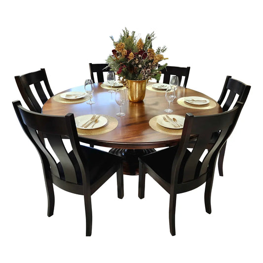 Foles 6 Person Round Dining Table Set