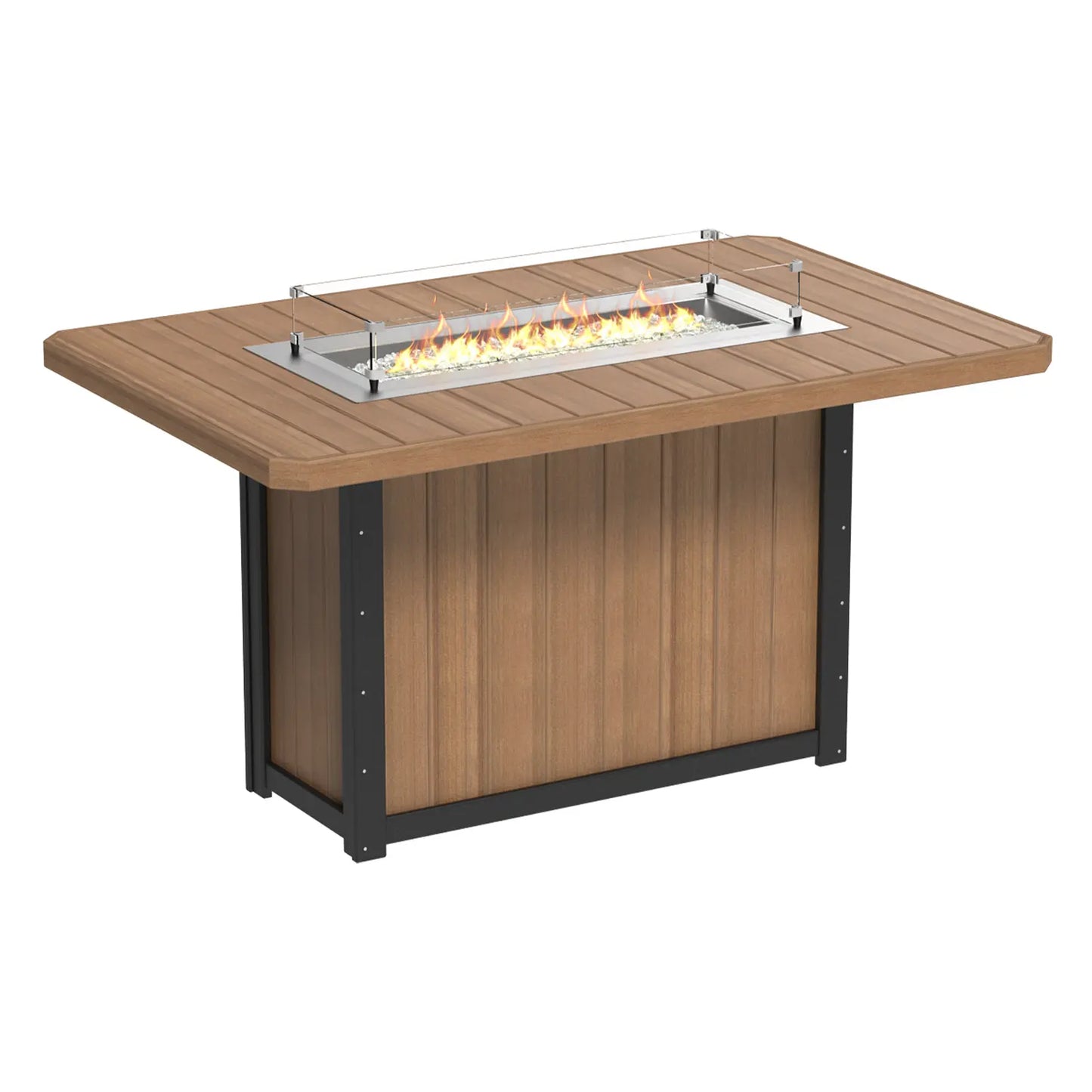 Lumin Fire Table Rectangular, 79" - Built for a Lifetime Outdoors