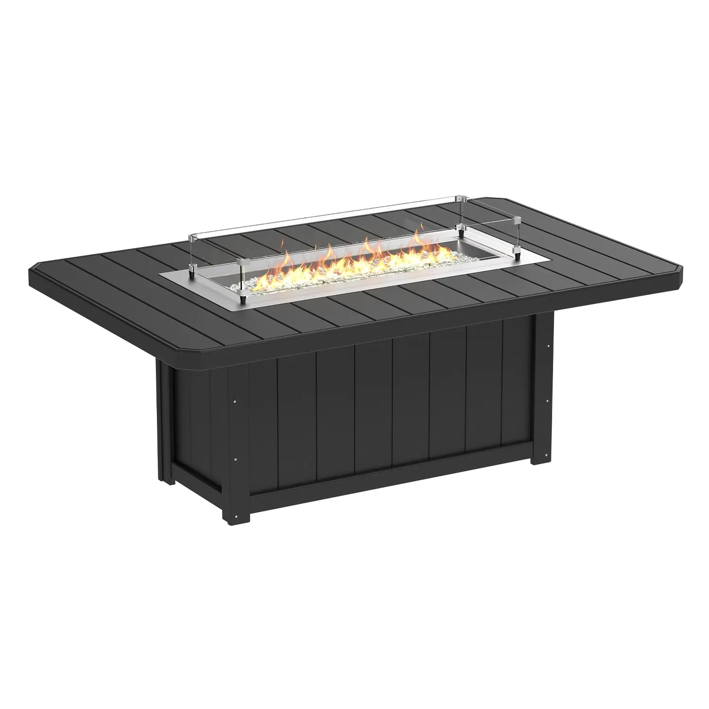 Lumin Fire Table Rectangular, 79" - Built for a Lifetime Outdoors
