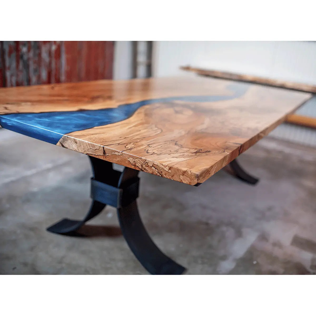 Custom Spalted Maple River Dining Table