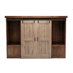 Willow Wire Brushed Barndoor Bookcase Bed