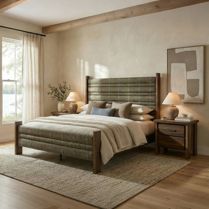Dylan Upholstered Wood Bed Frame
