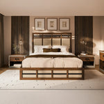 Shiloh Modern Transitional Upholstered Bed Frame