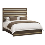 Shiloh Modern Transitional Wood Panel Bed Frame