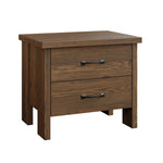 Chelsea 2 Drawer Nightstand - Rustic White Oak with River Rock Stain