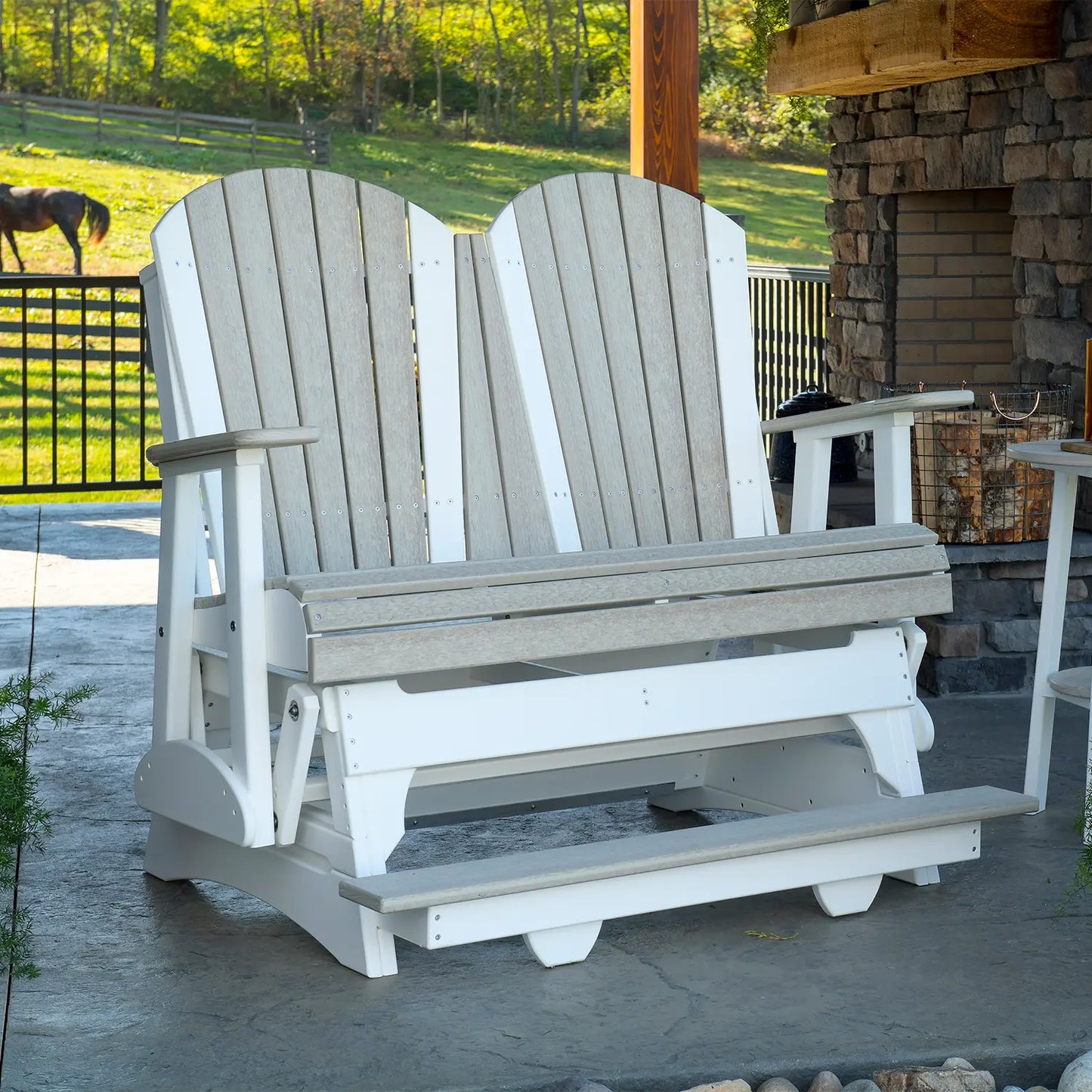 Adirondack Balcony Glider Seat - Lasting Outdoor Performance