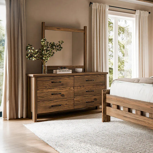 Chelsea Wood Framed Dresser Mirror