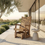 Contour Glider Chair - Outdoor-Ready Design