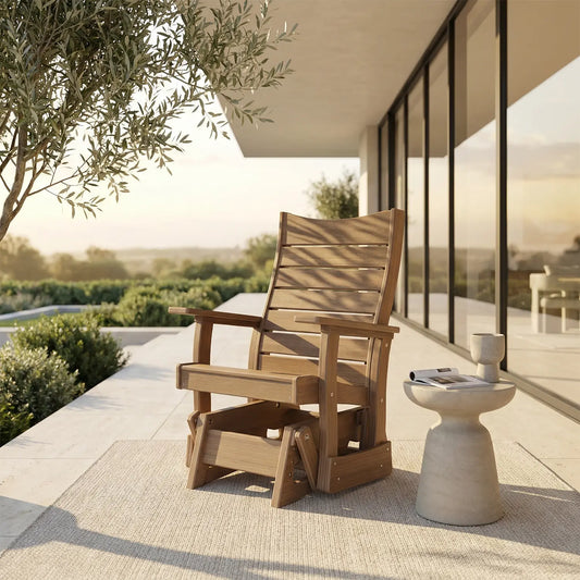 Contour Glider Chair - Outdoor-Ready Design
