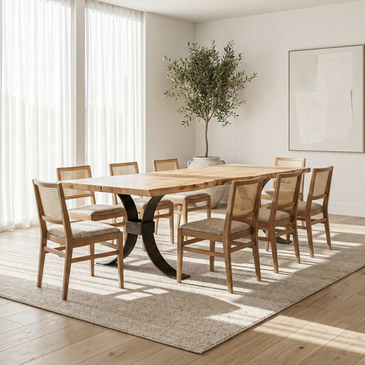 9' Live Edge Maple Dining Table