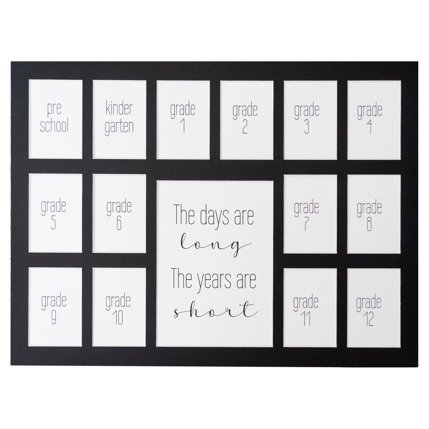 Black School Photo Mat 1Prek