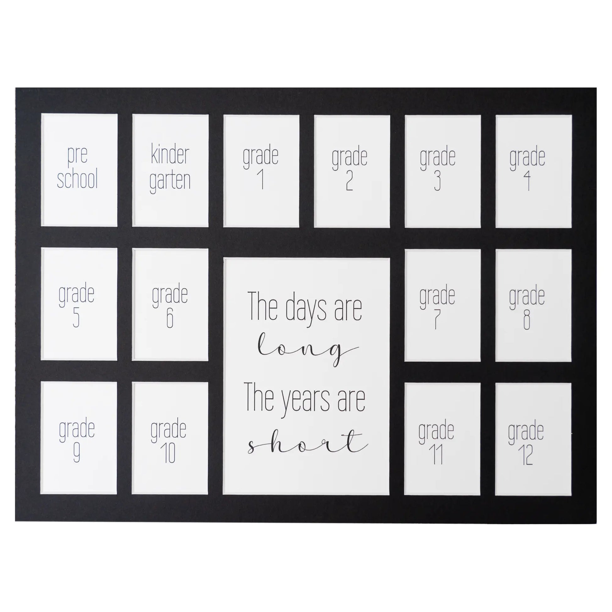 Black School Photo Mat 1Prek