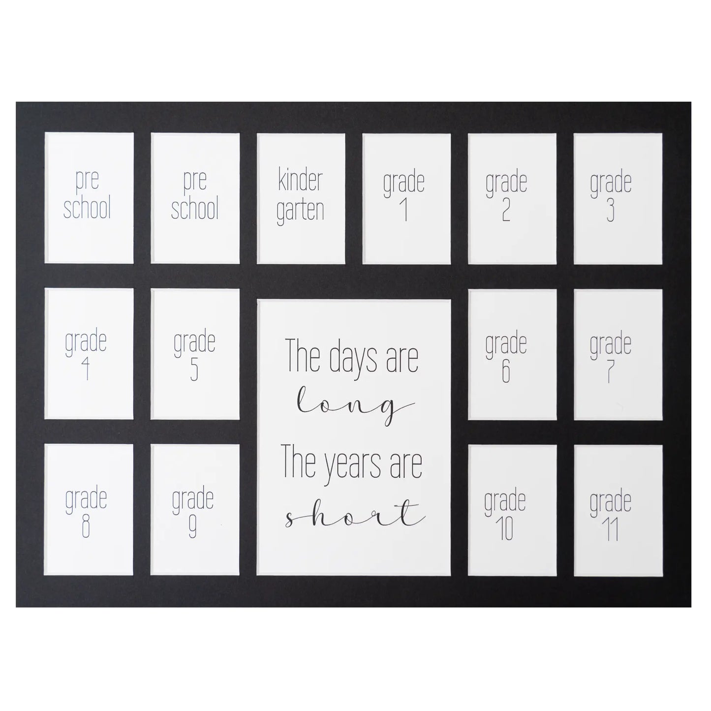 Black School Photo Mat 2Prek