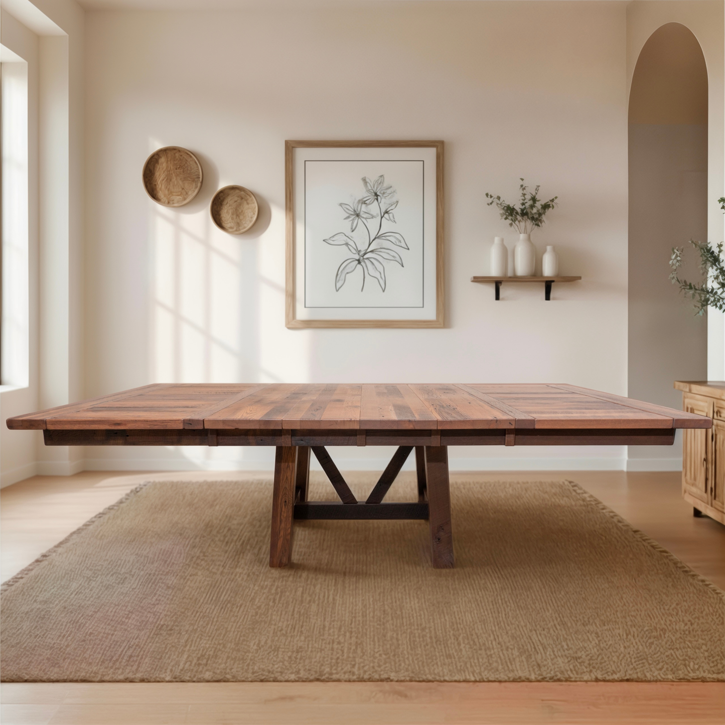 Hawthorne Wood Square Dining Table