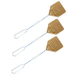 3 Pack Brown Leather Fly Swatters