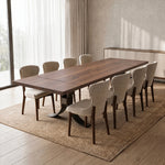 Beckett Forge Straight Edge Dining Table | Custom Handmade Solid Wood Dining Table Made in USA