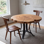 46" Live Edge Ash Round Cafe Table