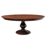 72 inch round maple dining table with pedestal