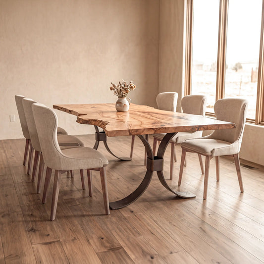 85" Live Edge Maple Dining Table