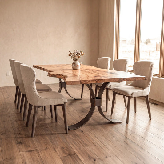 85" Live Edge Maple Dining Table
