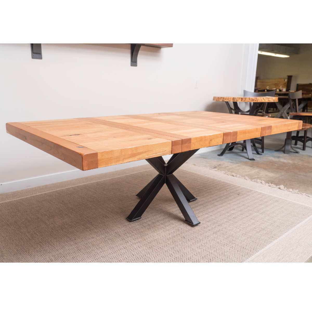 54" Bennet Square Extendable Dining Table, Boston Stain